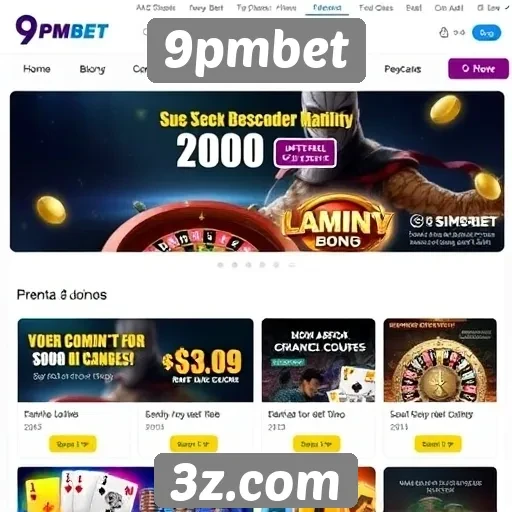 Promoções em destaque no site 9pmbet